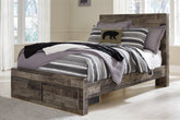 J&M Furniture - Ashley Furniture - Derekson Full Panel Bed with 2 Storage Drawers - Full Panel Bed with 2 Storage Drawers - B200B16